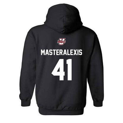 UMass - NCAA Baseball : Justin Masteralexis - Classic Shersey Hooded Sweatshirt-1
