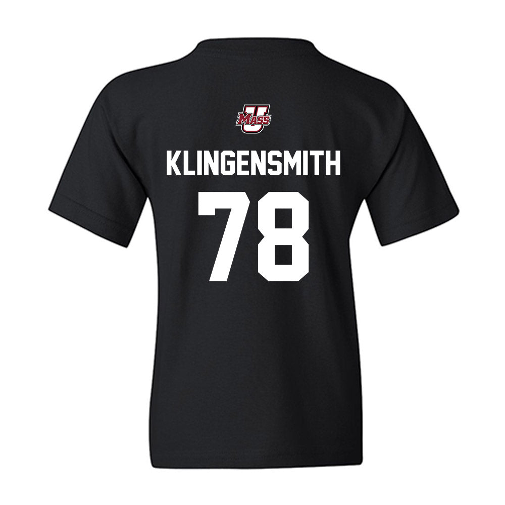 UMass - NCAA Football : Greg Klingensmith - Classic Shersey Youth T-Shirt-1