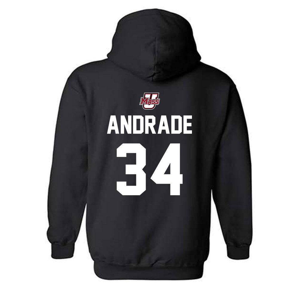 UMass - NCAA Football : Payton Andrade - Classic Shersey Hooded Sweatshirt-1