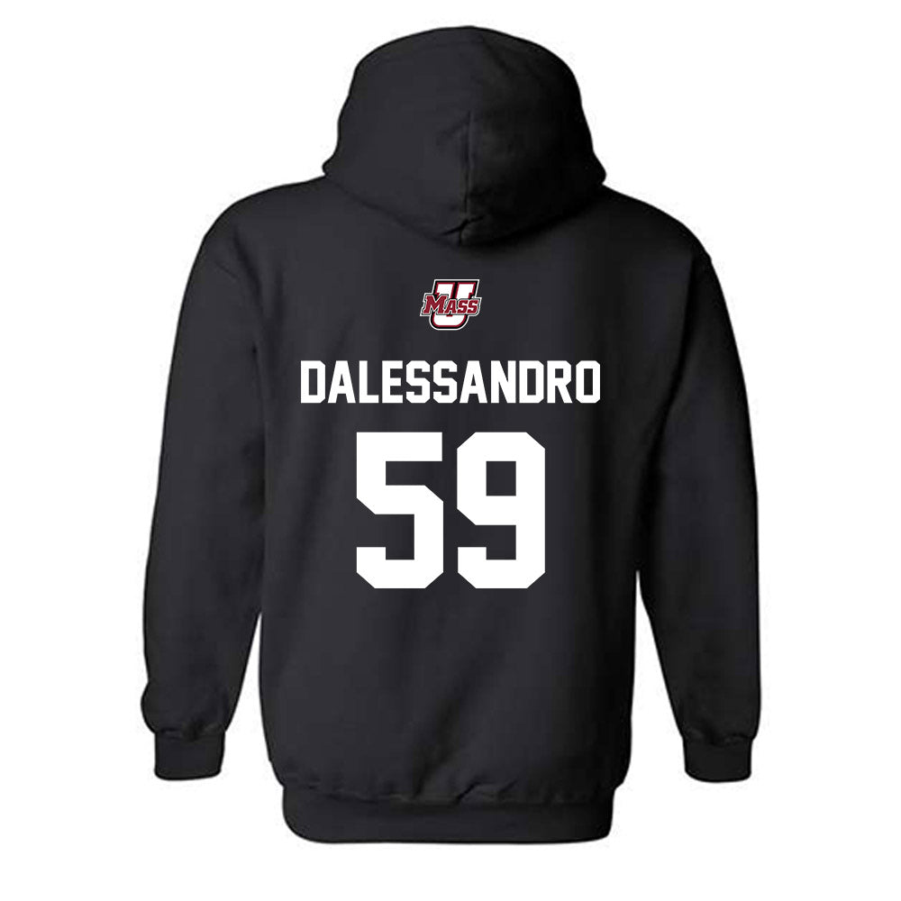 UMass - NCAA Football : Nick Dalessandro - Classic Shersey Hooded Sweatshirt-1