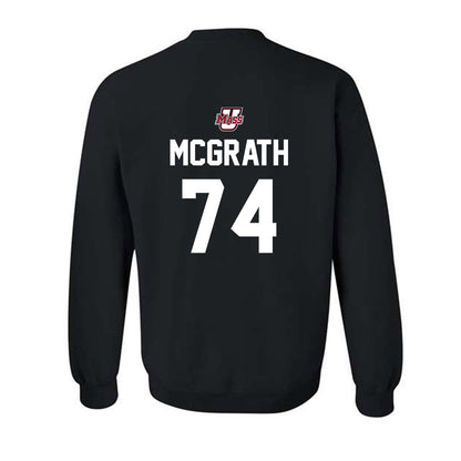 UMass - NCAA Football : Jake McGrath - Classic Shersey Crewneck Sweatshirt-1