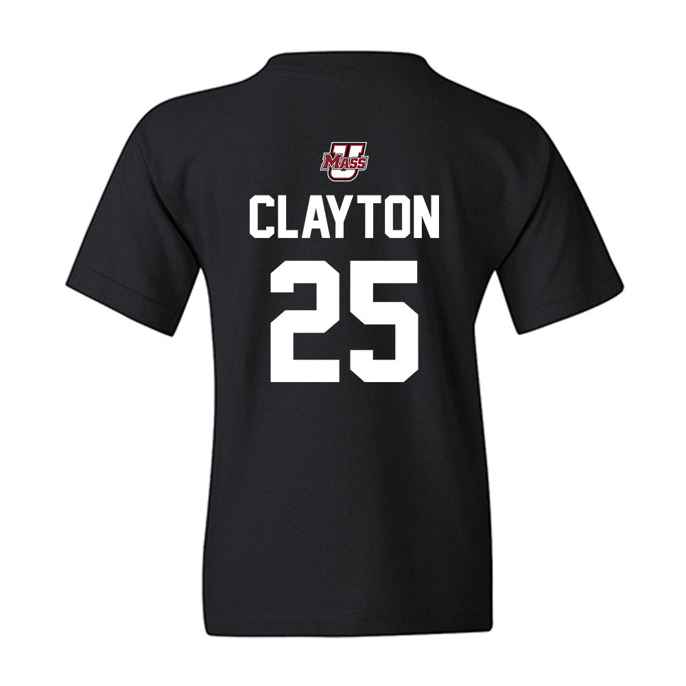 UMass - NCAA Men's Lacrosse : Tyler Clayton - Classic Shersey Youth T-Shirt-1