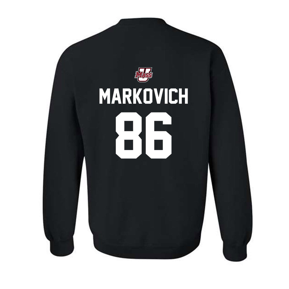 UMass - NCAA Football : Jax Markovich - Classic Shersey Crewneck Sweatshirt-1