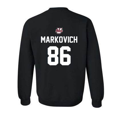 UMass - NCAA Football : Jax Markovich - Classic Shersey Crewneck Sweatshirt-1