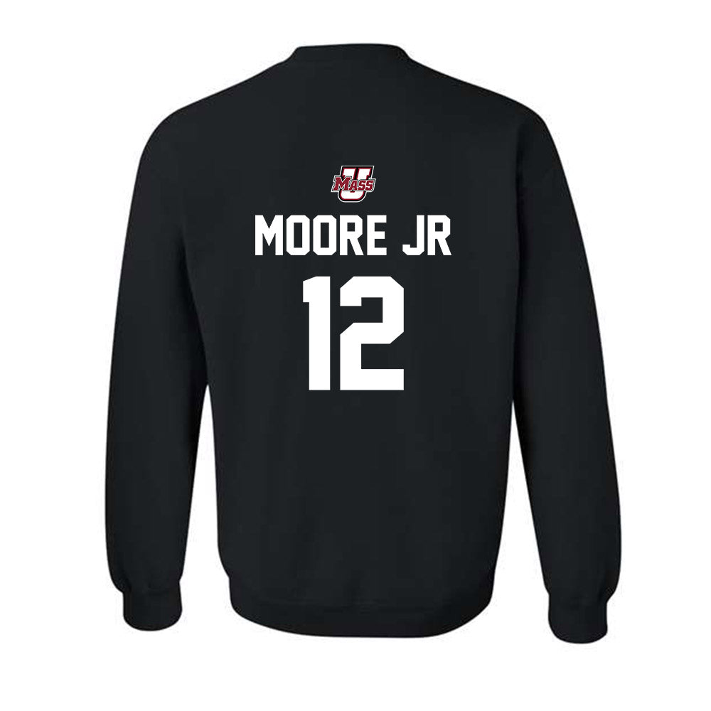 UMass - NCAA Football : David Moore Jr - Classic Shersey Crewneck Sweatshirt-1