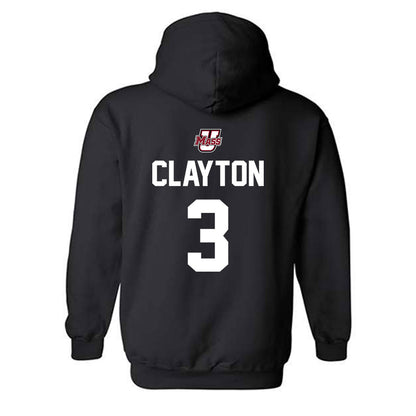 UMass - NCAA Men's Basketball : Jordan Clayton - Classic Shersey Hooded Sweatshirt-1