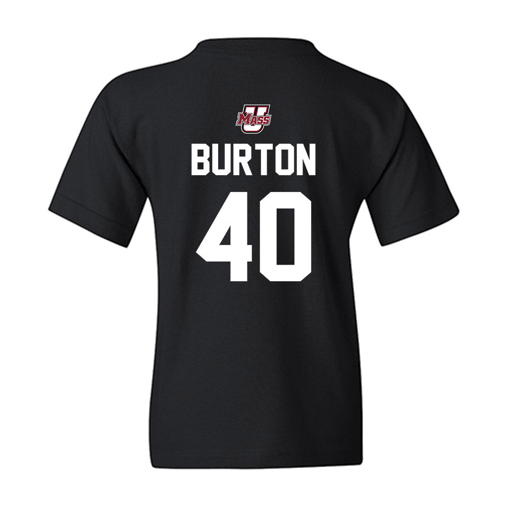 UMass - NCAA Men's Lacrosse : Tyler Burton - Classic Shersey Youth T-Shirt-1