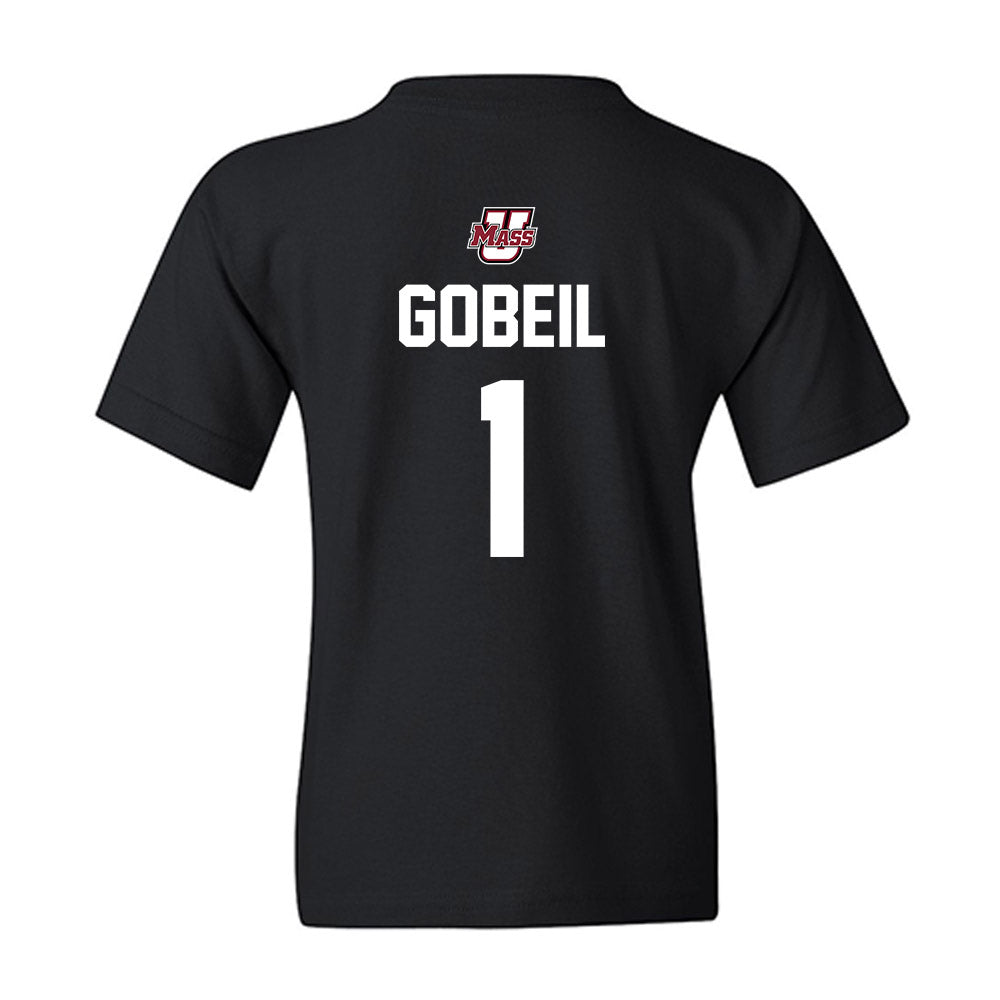UMass - NCAA Baseball : Dean Gobeil - Classic Shersey Youth T-Shirt-1