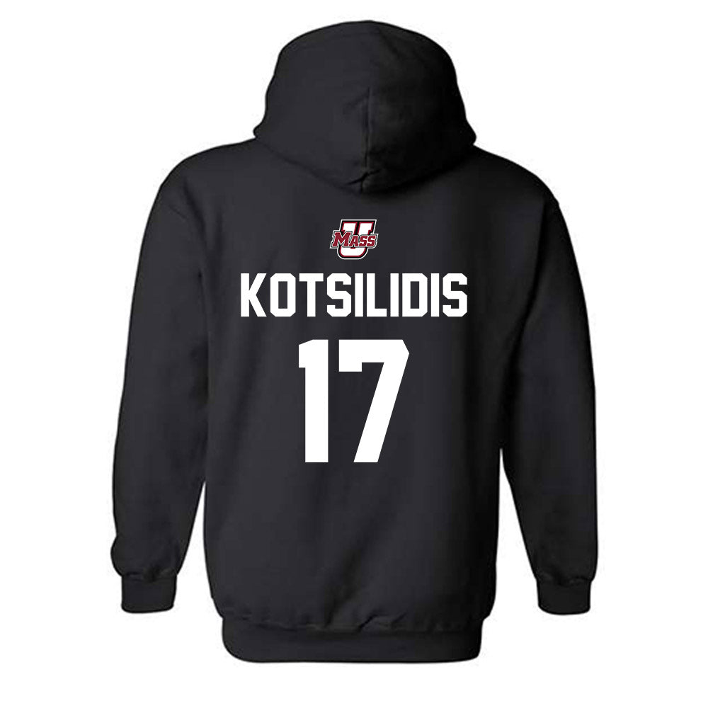 UMass - NCAA Men's Lacrosse : Max Kotsilidis - Classic Shersey Hooded Sweatshirt-1