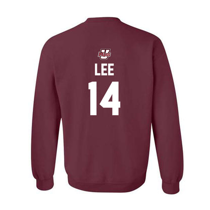 UMass - NCAA Baseball : Lorcan Lee - Sports Shersey Crewneck Sweatshirt-1