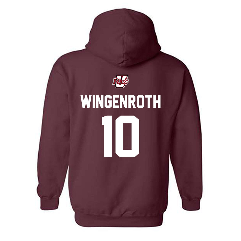 UMass - NCAA Baseball : Brandon Wingenroth - Sports Shersey Hooded Sweatshirt-1