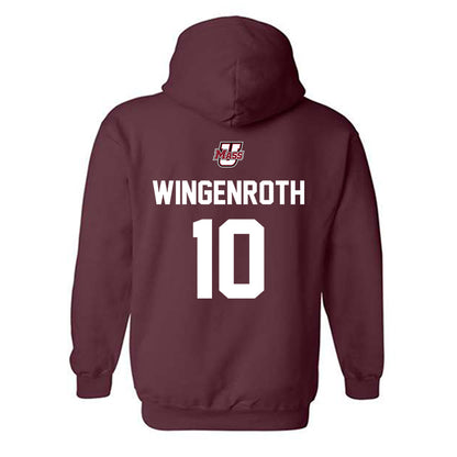 UMass - NCAA Baseball : Brandon Wingenroth - Sports Shersey Hooded Sweatshirt-1