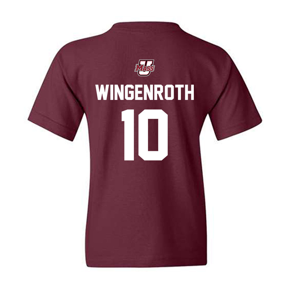 UMass - NCAA Baseball : Brandon Wingenroth - Sports Shersey Youth T-Shirt-1