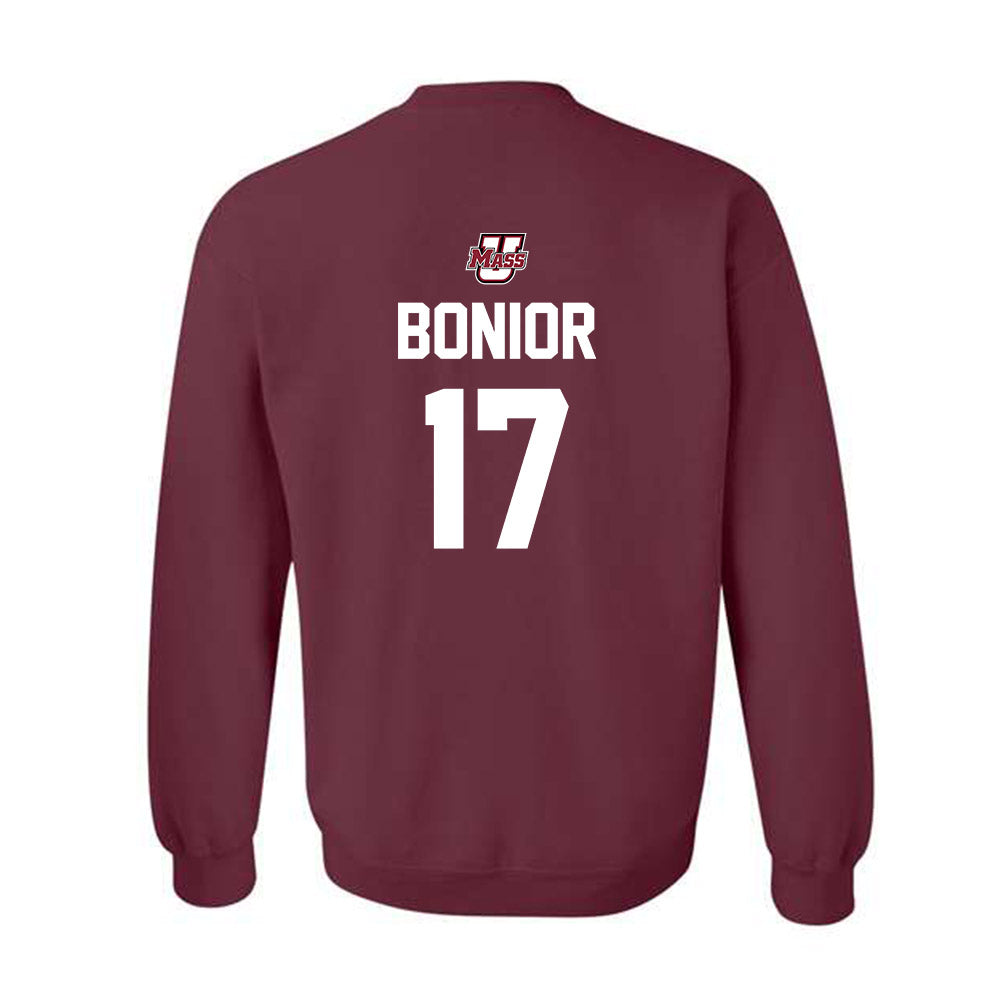 UMass - NCAA Baseball : Vance Bonior - Sports Shersey Crewneck Sweatshirt-1