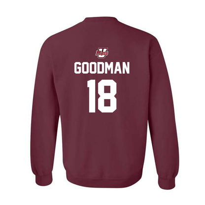 UMass - NCAA Baseball : Michael Goodman - Sports Shersey Crewneck Sweatshirt-1