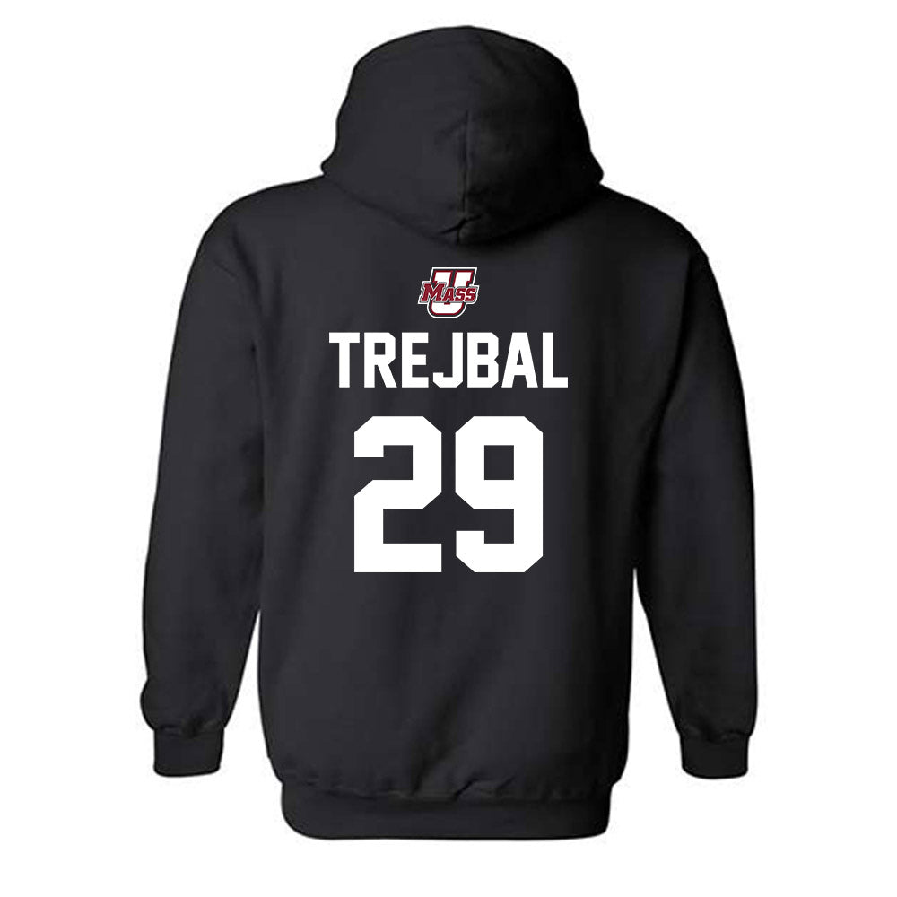 UMass - NCAA Men's Ice Hockey : Tobias Trejbal - Shersey Hooded Sweatshirt-2