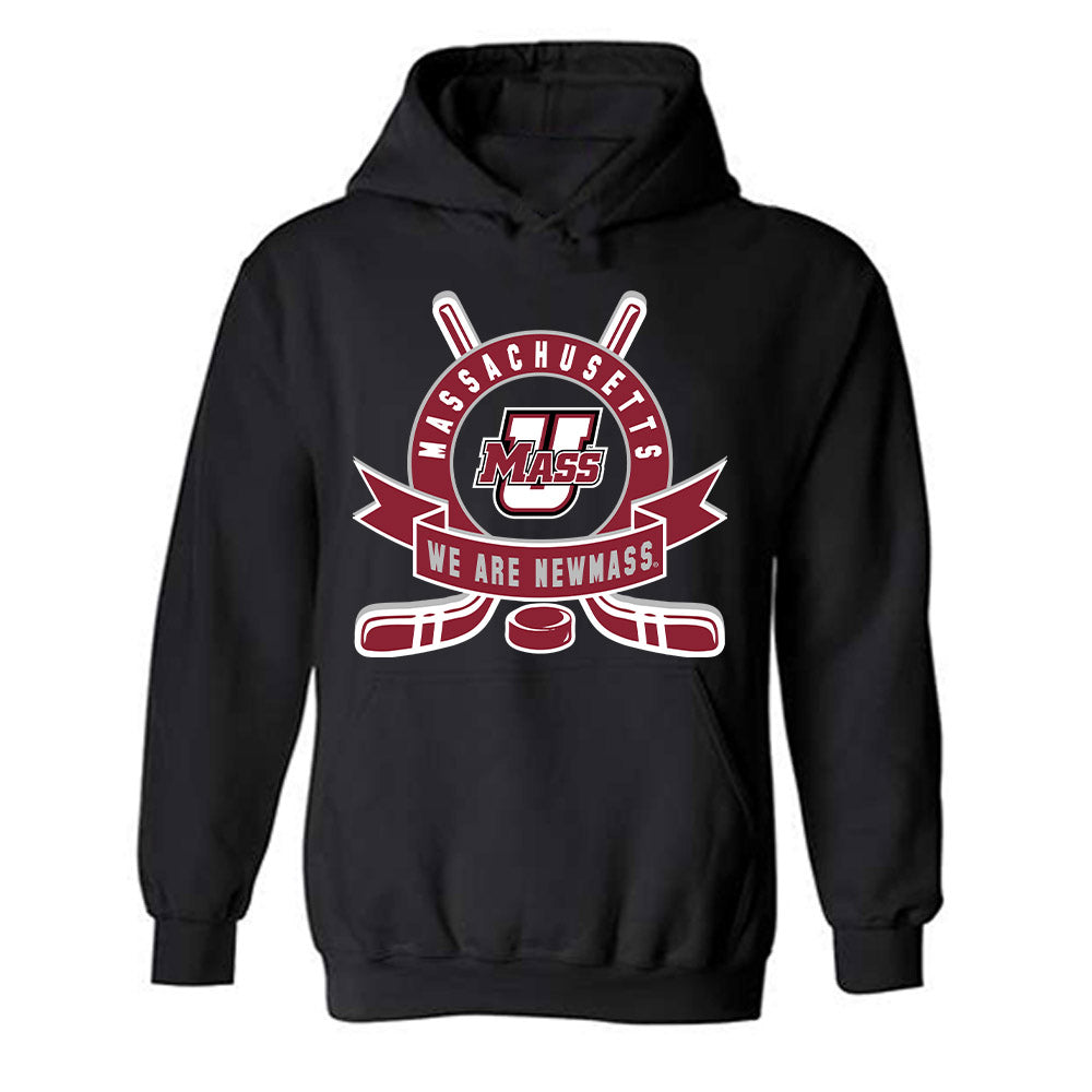 UMass - NCAA Men's Ice Hockey : Mikey DeAngelo - Shersey Hooded Sweatshirt-1