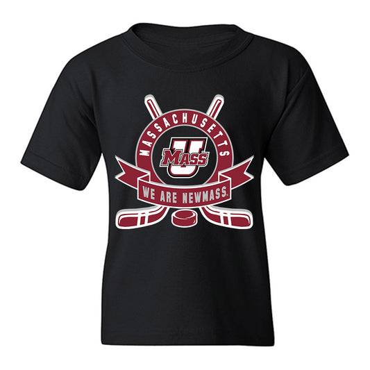 UMass - NCAA Men's Ice Hockey : Mikey DeAngelo - Shersey Youth T-Shirt-0