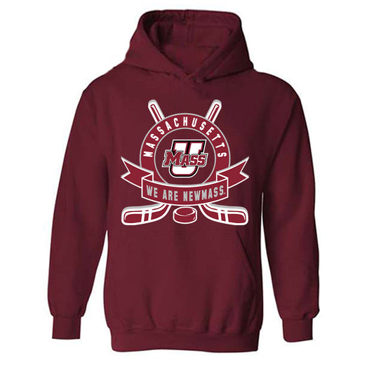 UMass - NCAA Men's Ice Hockey : Mikey DeAngelo - Shersey Hooded Sweatshirt-0
