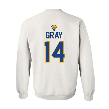 Pittsburgh - NCAA Baseball : Mikey Gray - Sports Shersey Crewneck Sweatshirt-1