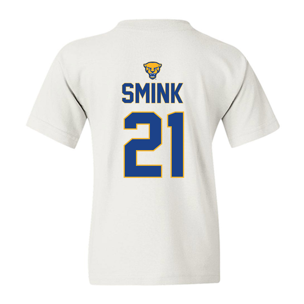 Pittsburgh - NCAA Baseball : Eddie Smink - Sports Shersey Youth T-Shirt-1