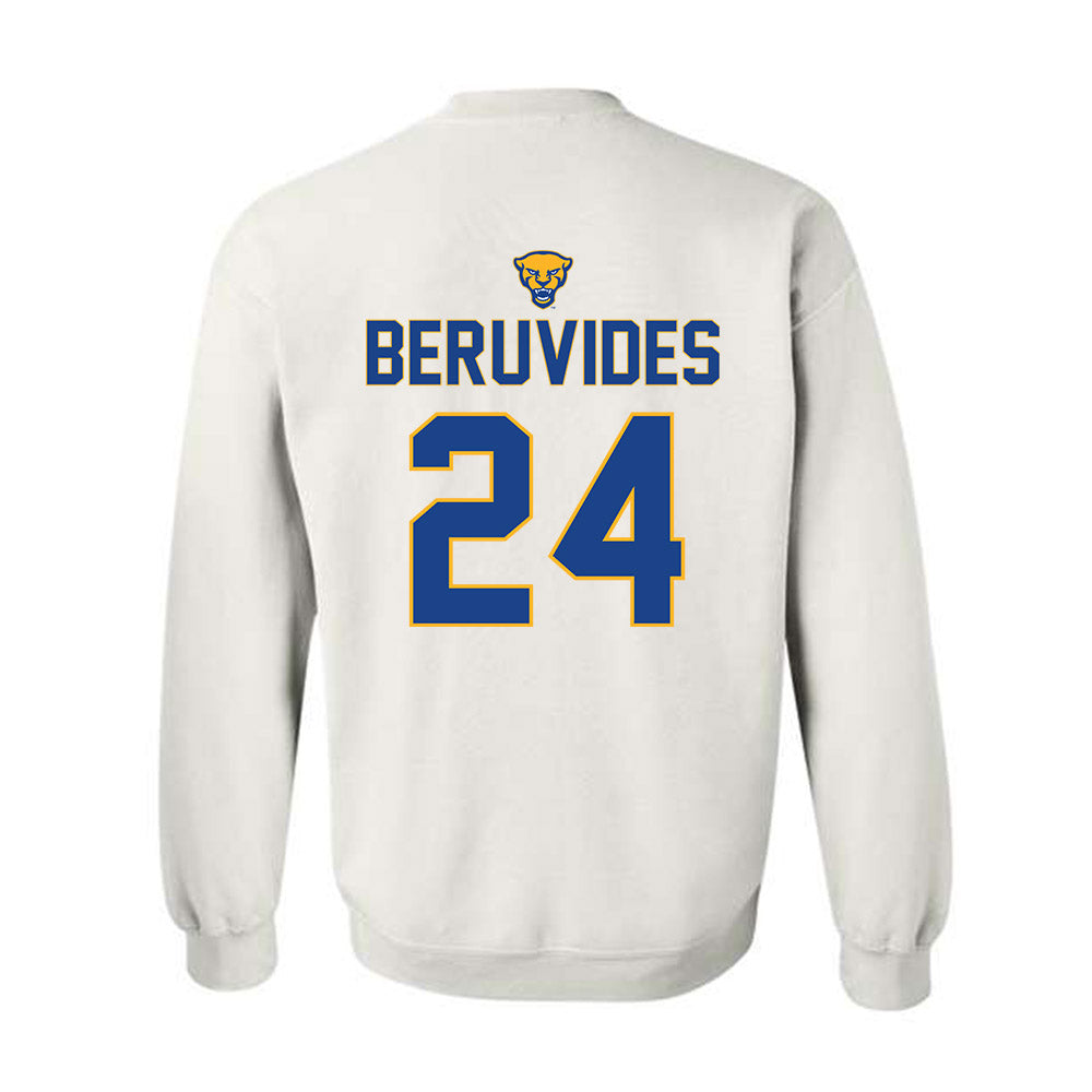 Pittsburgh - NCAA Baseball : Freddy Beruvides - Sports Shersey Crewneck Sweatshirt-1