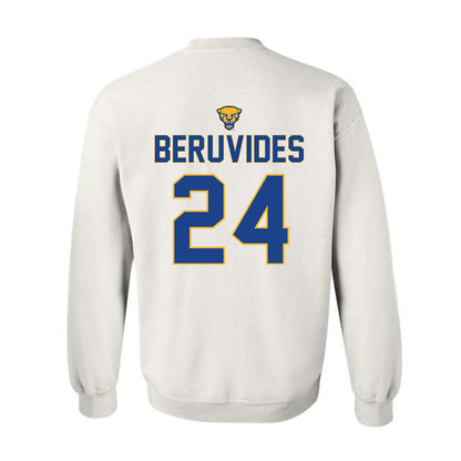 Pittsburgh - NCAA Baseball : Freddy Beruvides - Sports Shersey Crewneck Sweatshirt-1