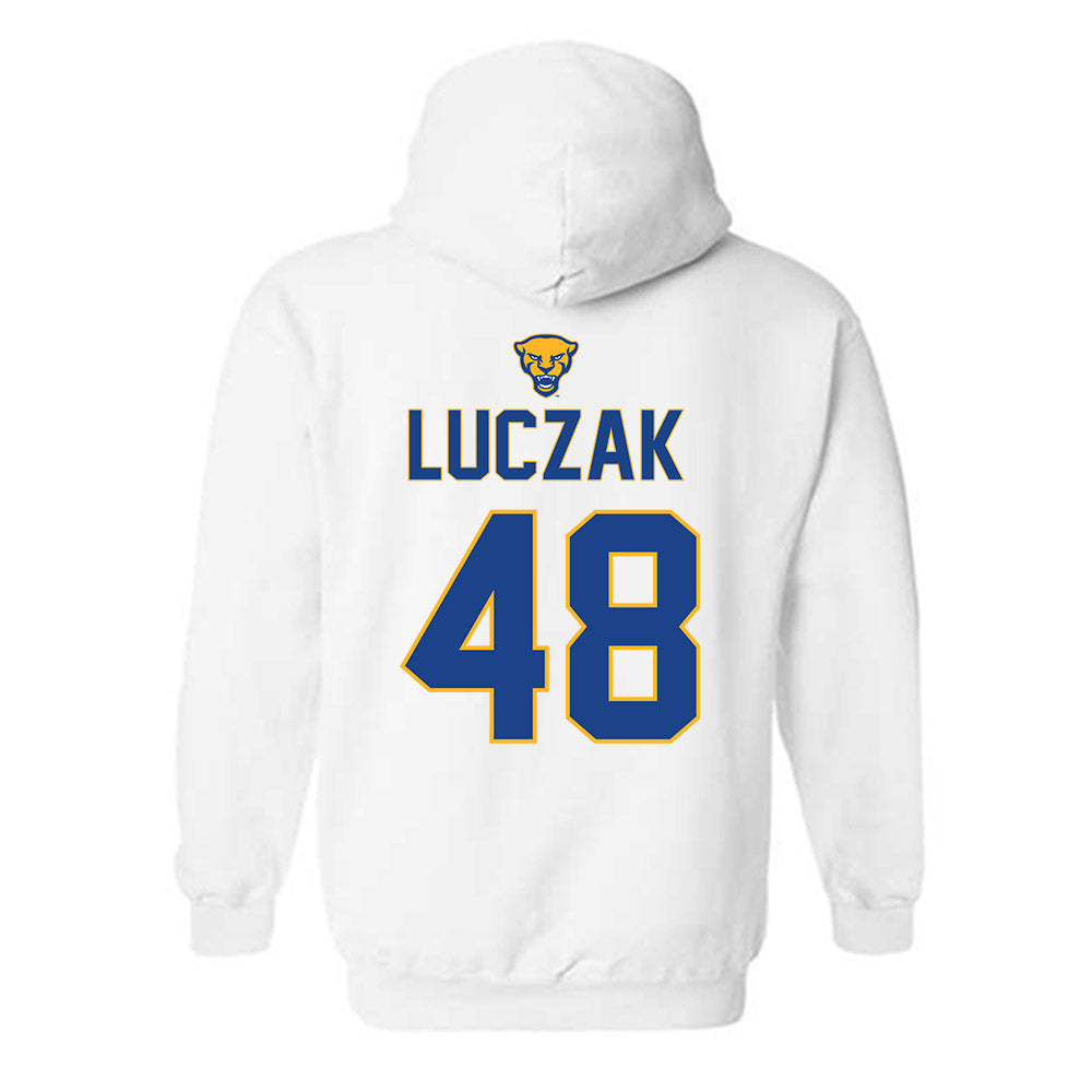 Pittsburgh - NCAA Baseball : Andrew Luczak - Sports Shersey Hooded Sweatshirt-1