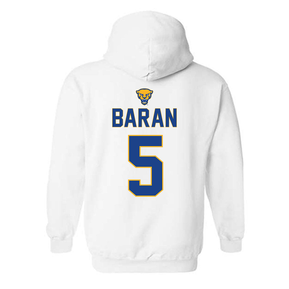 Pittsburgh - NCAA Baseball : Joey Baran - Sports Shersey Hooded Sweatshirt-1