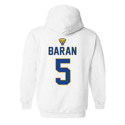 Pittsburgh - NCAA Baseball : Joey Baran - Sports Shersey Hooded Sweatshirt-1