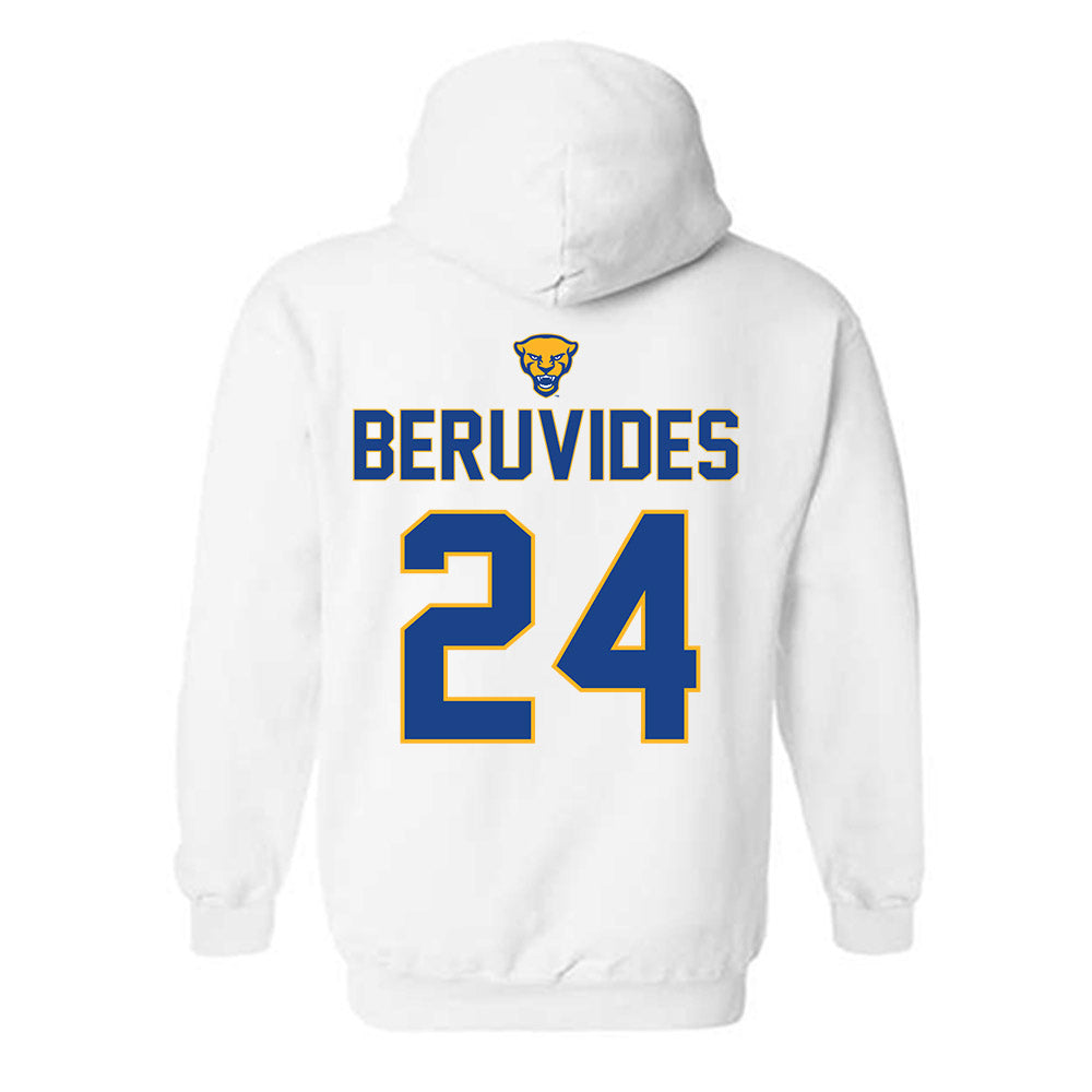 Pittsburgh - NCAA Baseball : Freddy Beruvides - Sports Shersey Hooded Sweatshirt-1