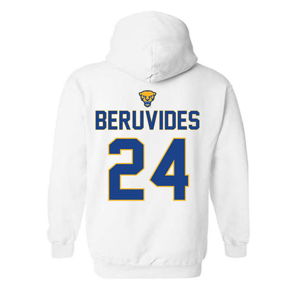 Pittsburgh - NCAA Baseball : Freddy Beruvides - Sports Shersey Hooded Sweatshirt-1