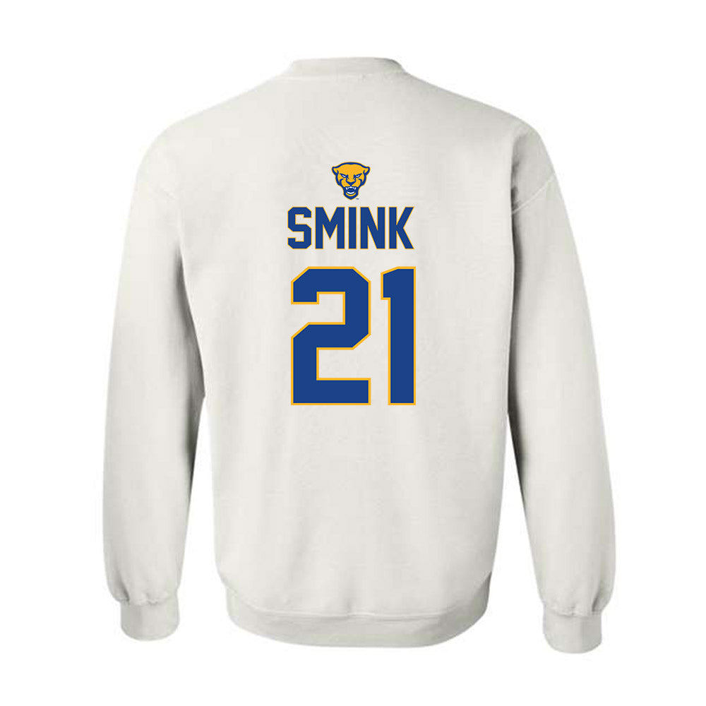 Pittsburgh - NCAA Baseball : Eddie Smink - Sports Shersey Crewneck Sweatshirt-1