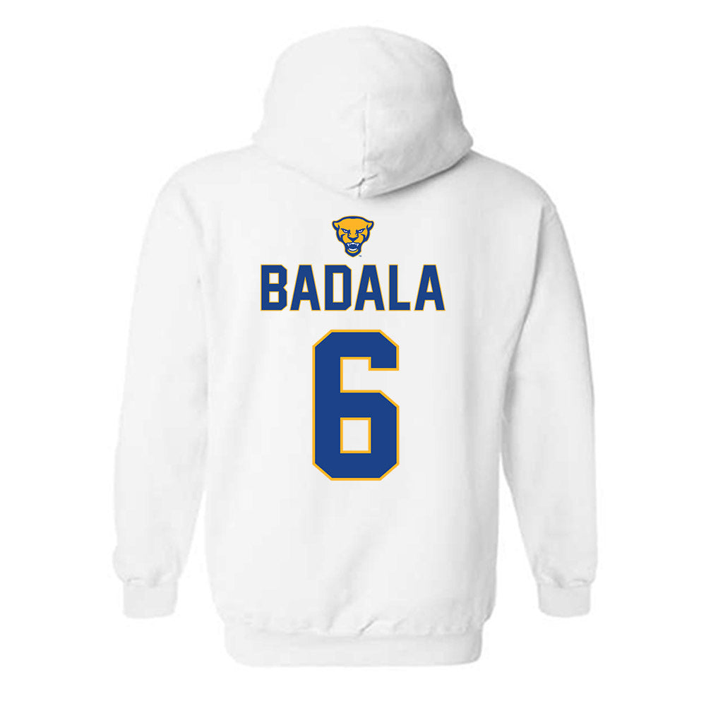 Pittsburgh - NCAA Baseball : John Badala - Sports Shersey Hooded Sweatshirt-1