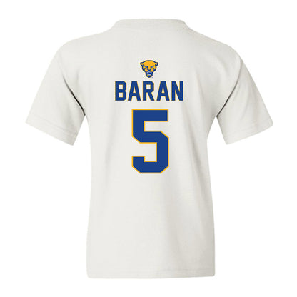 Pittsburgh - NCAA Baseball : Joey Baran - Sports Shersey Youth T-Shirt-1