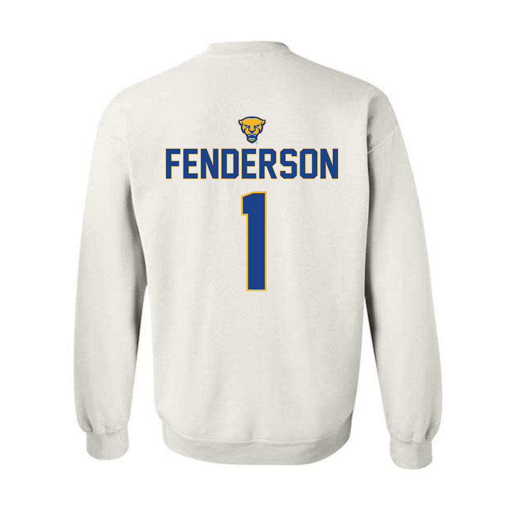 Pittsburgh - NCAA Baseball : Trey Fenderson - Sports Shersey Crewneck Sweatshirt-1