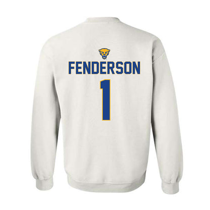 Pittsburgh - NCAA Baseball : Trey Fenderson - Sports Shersey Crewneck Sweatshirt-1