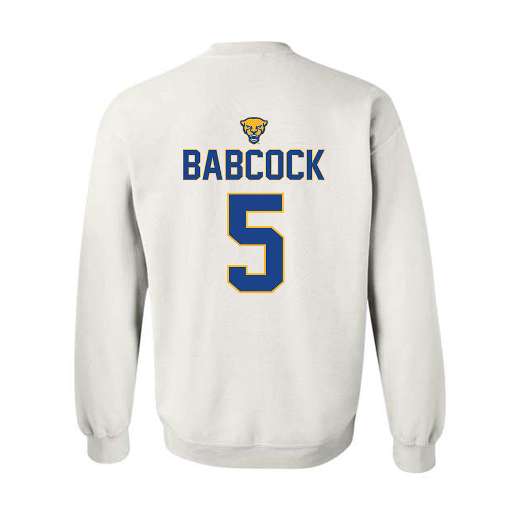 Pittsburgh - NCAA Women's Volleyball : Olivia Babcock - Sports Shersey Crewneck Sweatshirt-1