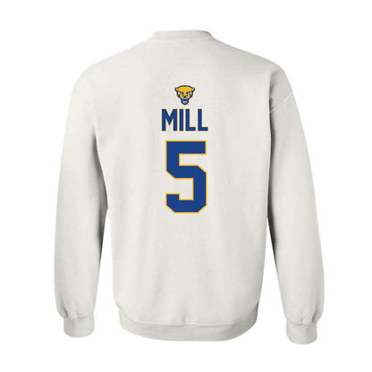 Pittsburgh - NCAA Women's Lacrosse : Madeline Mill - Sports Shersey Crewneck Sweatshirt-1