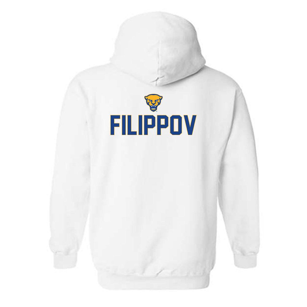 Pittsburgh - NCAA Men's Swimming & Diving : Georg Filippov - Sports Shersey Hooded Sweatshirt-1
