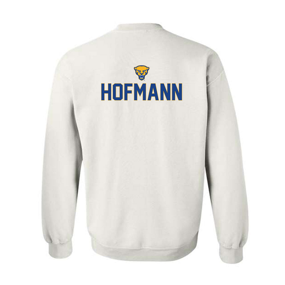 Pittsburgh - NCAA Men's Swimming & Diving : Lincoln Hofmann - Sports Shersey Crewneck Sweatshirt-1