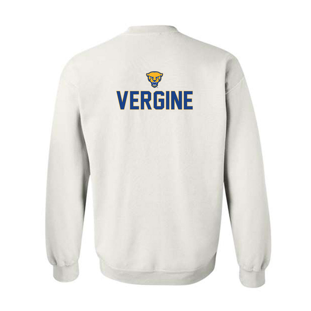 Pittsburgh - NCAA Men's Swimming & Diving : Alan Vergine - Sports Shersey Crewneck Sweatshirt-1