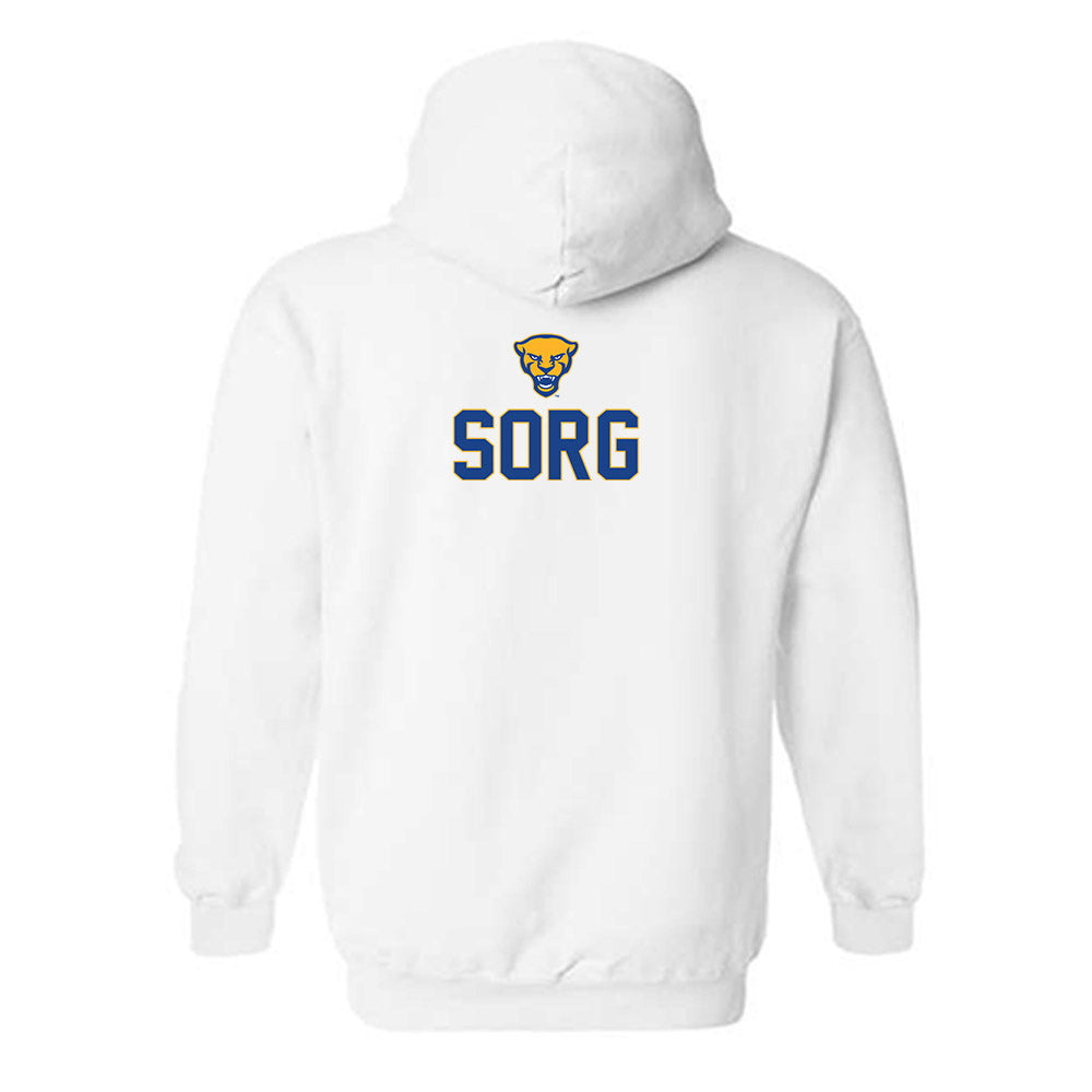 Pittsburgh - NCAA Men's Swimming & Diving : Austin Sorg - Sports Shersey Hooded Sweatshirt-1