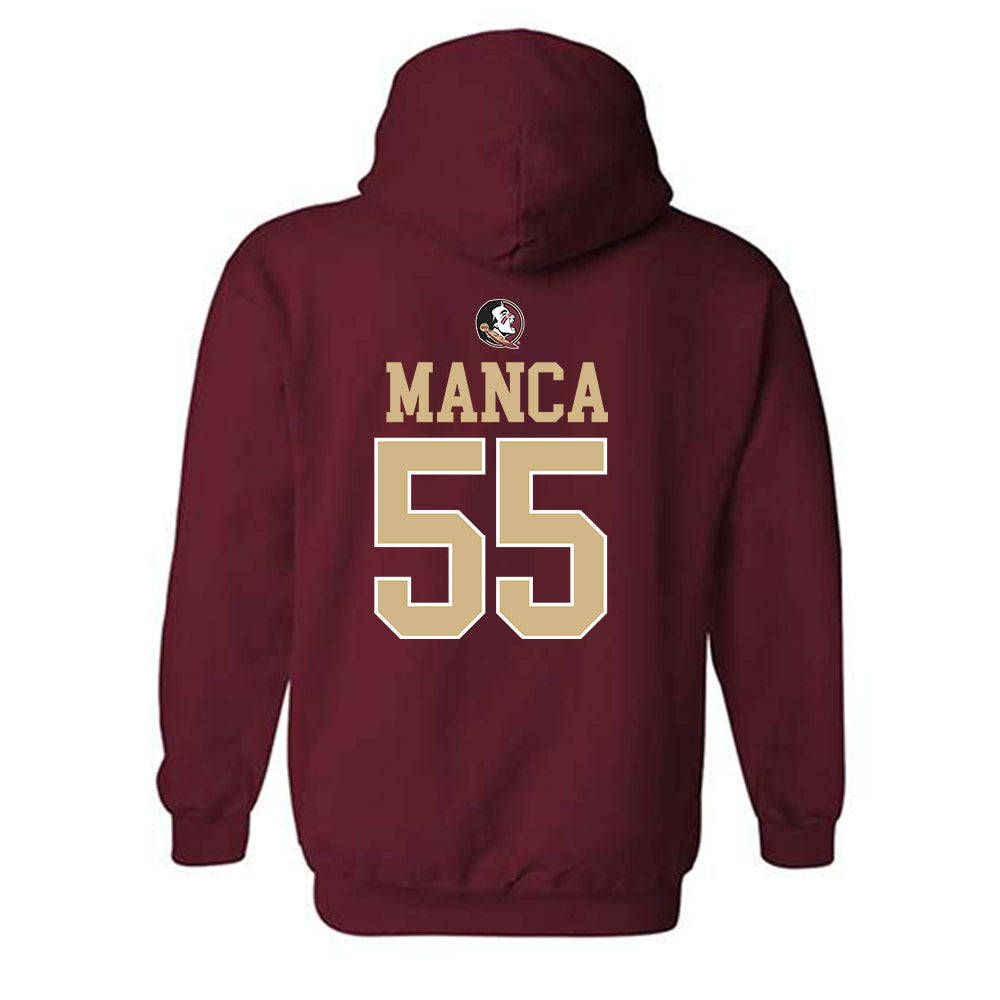 FSU - NCAA Baseball : Payton Manca - Generic Shersey Hooded Sweatshirt-1