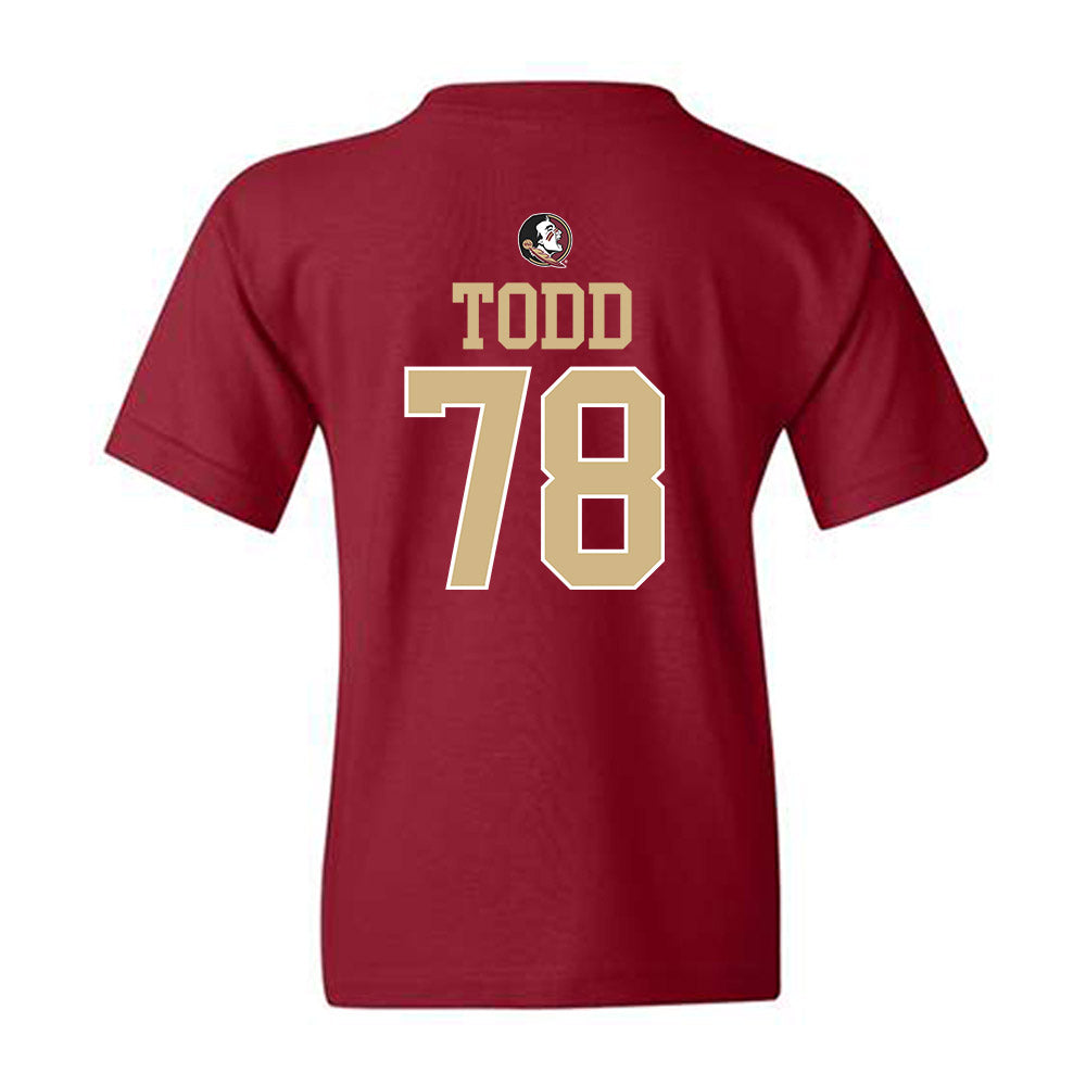 FSU - NCAA Football : Jayden Todd - Classic Shersey Youth T-Shirt-1