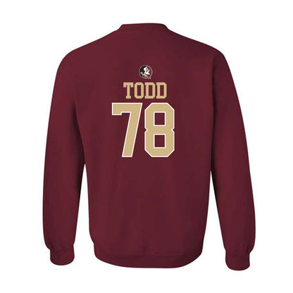 FSU - NCAA Football : Jayden Todd - Classic Shersey Crewneck Sweatshirt-1