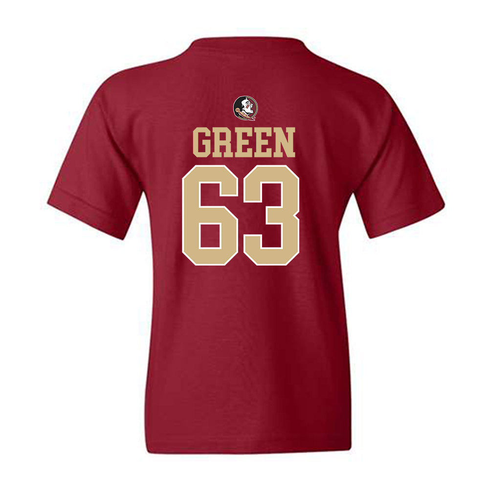 FSU - NCAA Football : Jakobe Green - Classic Shersey Youth T-Shirt-1