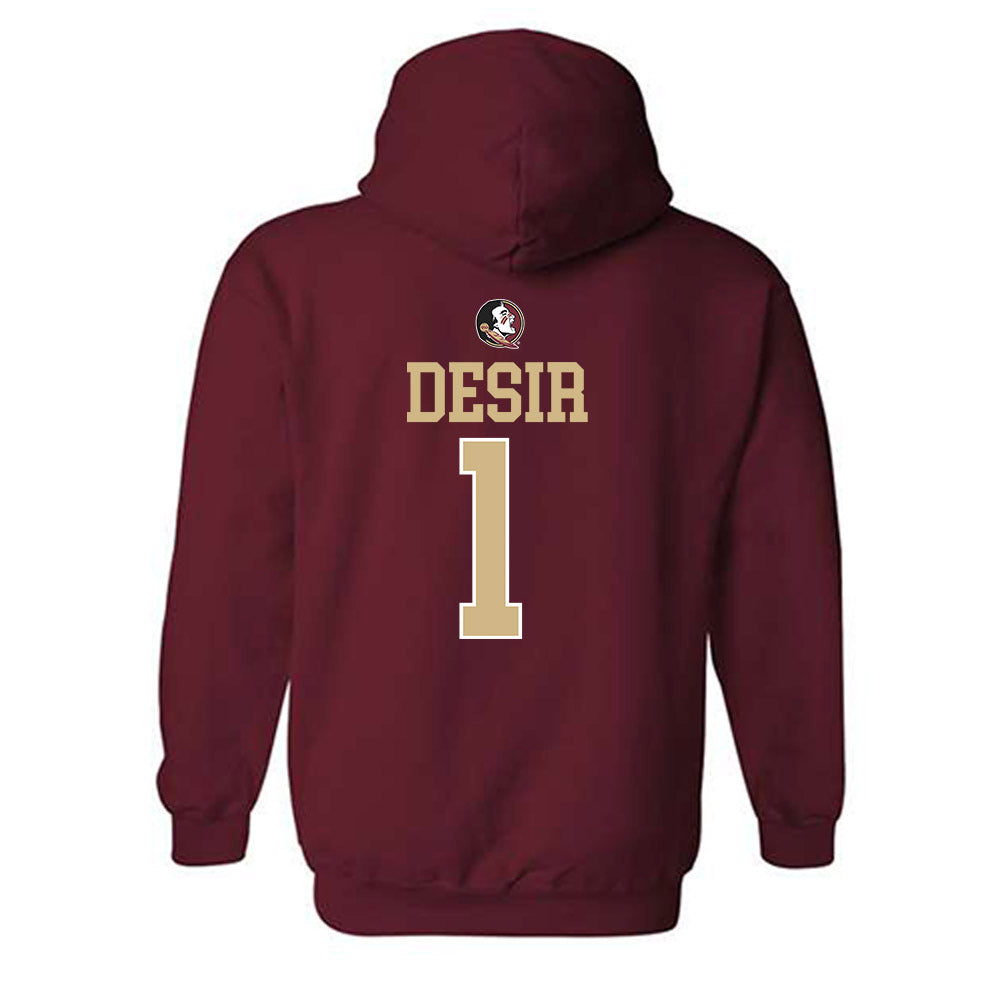 FSU - NCAA Football : Darryll Desir - Classic Shersey Hooded Sweatshirt-1