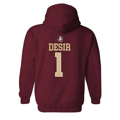 FSU - NCAA Football : Darryll Desir - Classic Shersey Hooded Sweatshirt-1