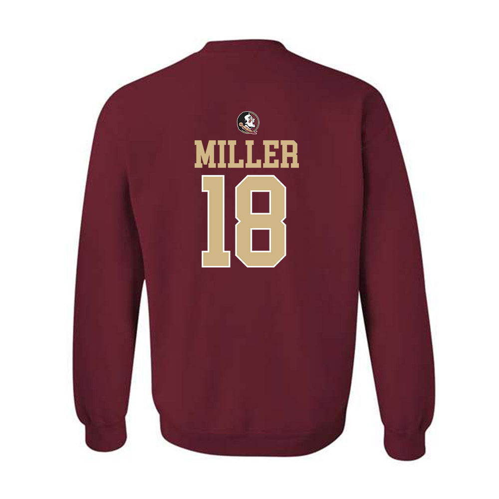 FSU - NCAA Women's Lacrosse : Ellie Miller - Classic Shersey Crewneck Sweatshirt-1